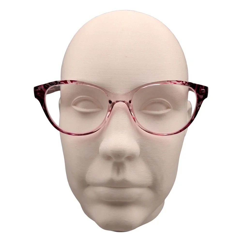 AURA Designed in Palm Springs S359 Pink Floral Eyeglass Frames 52-18-140